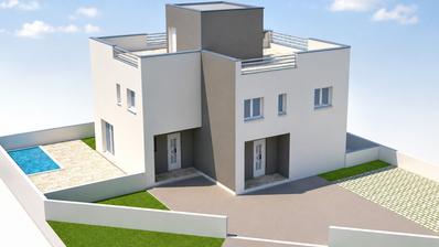 Nin, Zdrijac duplex exclusif, 2 piscines, 2 terrasses sur le toit