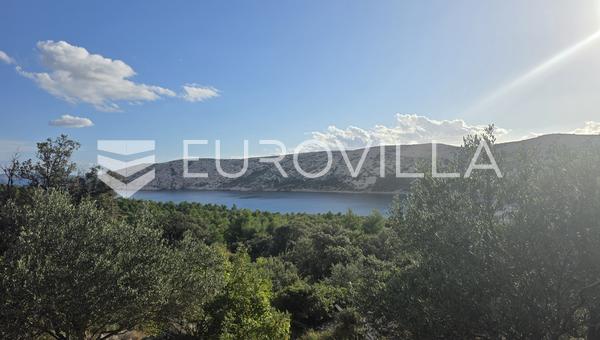 Rab, Barbat, Landbrugsjord med olivenlund og havudsigt 3292 m²