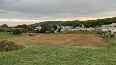 Medulin, Pomer, building plot 100m from the sea, sea view