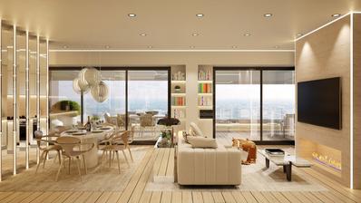 Isztria, Rovinj, luxus 4 hálószobás lakás 224 m², 1. sor a tengerhez, 3 garázshely, tengerre néző kilátás