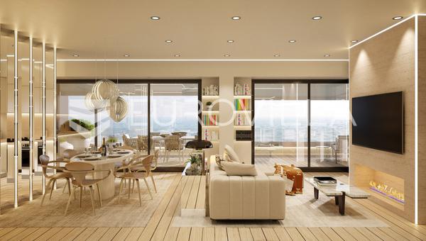 İstirya, Rovinj, lüks 4 yatak odalı daire 224 m², denize sıfır, 3 garaj alanı, deniz manzarası