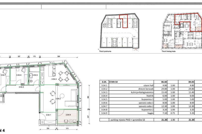 Šibenik, ekskluzivan stan na rivi, prvi red do mora, 102,85 m²