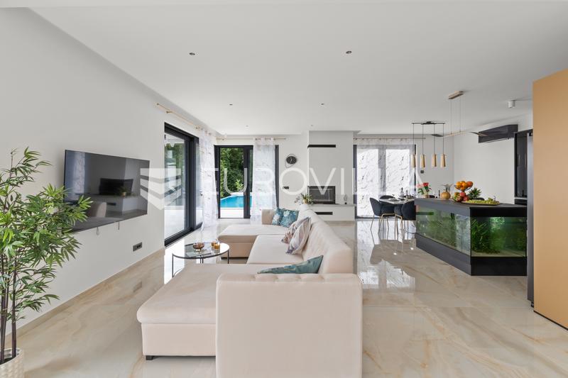 Opatija okolica, Mihotići, luksuzna vila 342 m² s infinity bazenom i wellnessom - 6