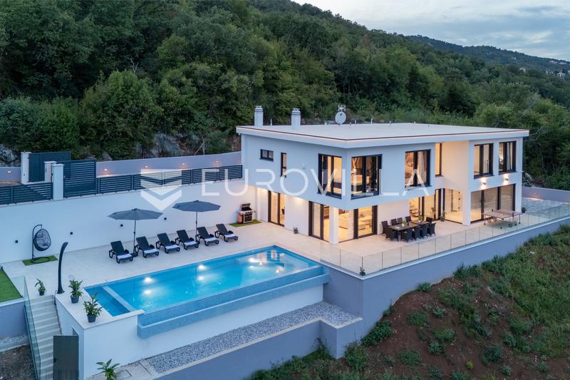 Opatija okolica, Mihotići, luksuzna vila 342 m² s infinity bazenom i wellnessom - 34
