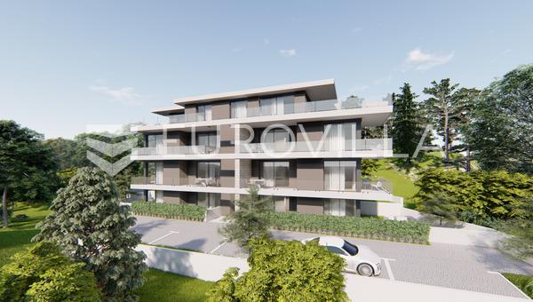 Primošten, NOVOGRADNJA, stan s pogledom na more, drugi red do mora, 86,63 m²