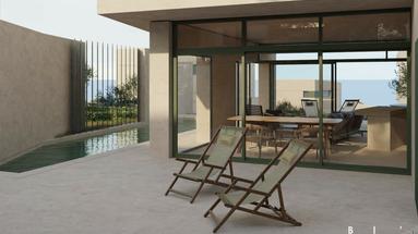 Brač, Sutivan, modern villa with three bedrooms, pool, and sea view