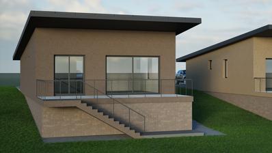 Aljmaš, zemljište s pogledom na Dunav s projektom za kuću, 928 m² ili 1780 m²