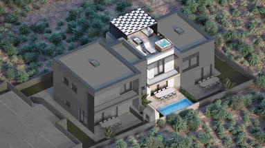 Vodice, moderna trojna kuća, 103 m²