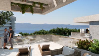 Split, Podstrana, TERRACES - EMPREENDIMENTO EXCLUSIVO - apartamento de um quarto com terraço