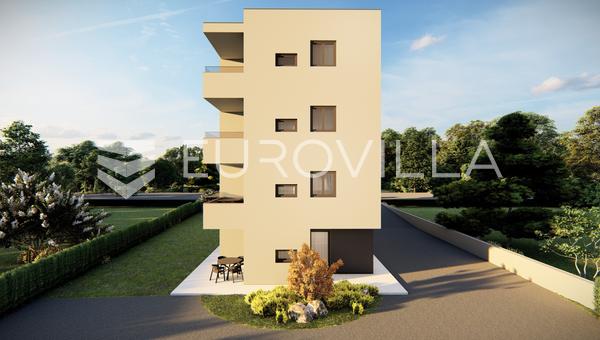 Istria, Tar, yhden makuuhuoneen huoneisto terassilla 3. kerroksessa, 36,93 m², merinäköala ja kaksi parkkipaikkaa