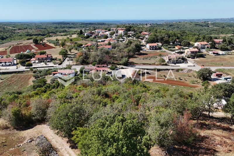 Istra, Vižinada, atraktivno građevinsko zemljište s otvorenim panoramskim pogledom na more - 8