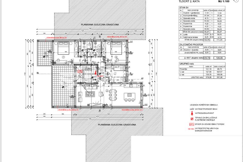 Pula, Trosoban penthouse 111 m² s garažom u stambenom kompleksu 2026, drugi kat - 7