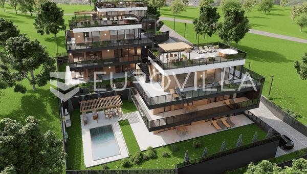 Zagreb, Gračani, NOVOGRADNJA luksuzan četverosoban stan 374,12 m² s bazenom