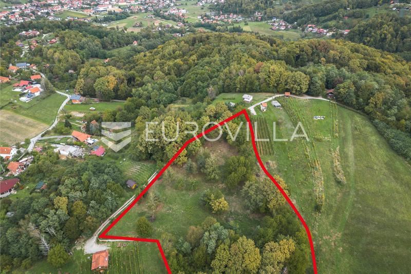 Strmec Stubicki, Natuurpark Medvednica, perceel van 8240 m² met een conceptontwerp voor 4 vakantiewoningen - 30