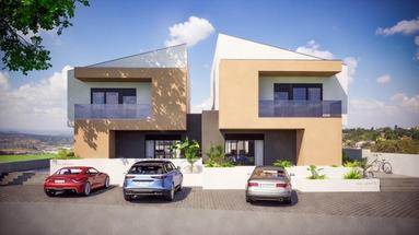Istria, Kastelir, building land with valid permit for two houses with pools