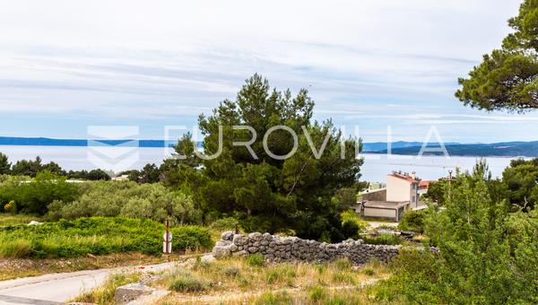 Baska Voda, maa-alue talolla kunnostettavaksi ja panoraamanäkymä merelle