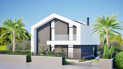 Isztria, Funtana, urbanizált telek 422 m² építési engedéllyel egy modern házra 174 m²