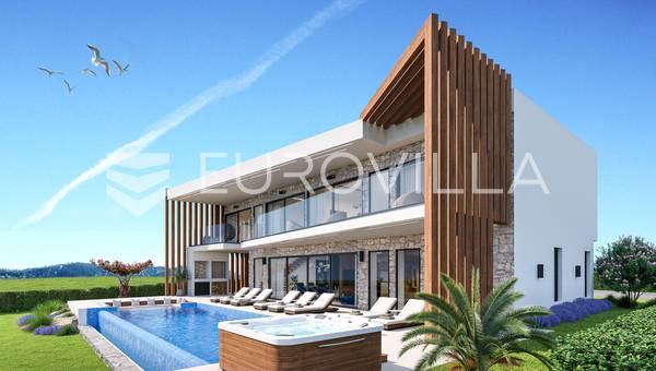 Porec, Villa moderna con vistas panorámicas al mar