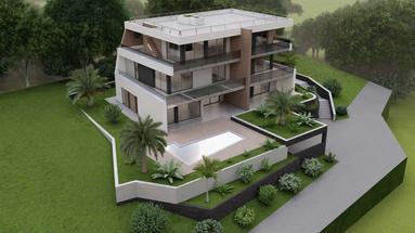 Rijeka, Kantrida, modern driekamerappartement 88,88 m², zeezicht