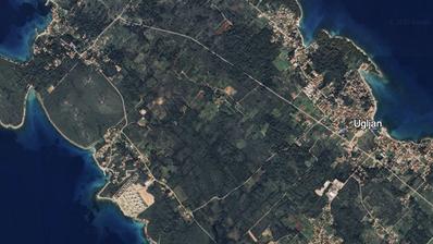 Ugljan, građevinsko zemljište 100 m od mora s otvorenim pogledom, vrhunskim potencijalom