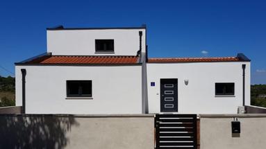 Istria, Pula, modern detached villa with a view of the greenery, a peaceful oasis