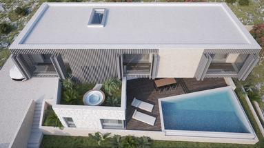 Kali, island of Ugljan, building plot with a valid building permit, 604 m² near the sea