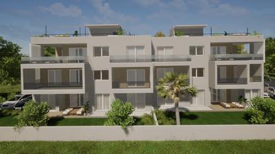 Kaštel Lukšić, trosoban penthouse s krovnom terasom i dva parkirna mjesta