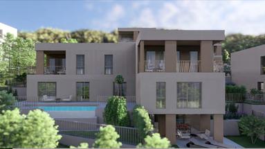 Kostrena, lägenhet med fyra sovrum, 184,05 m², swimmingpool, lyxigt nybygge.