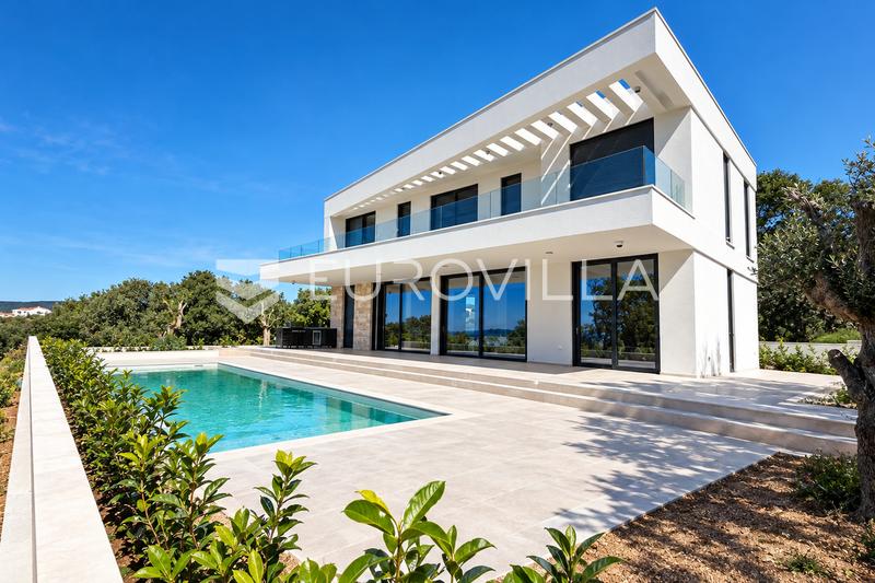 Pag, Jakišnica, luxus villa medencével, 150 m-re a tengertől - 2