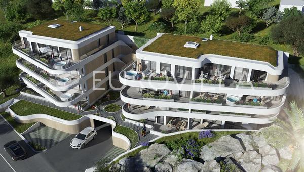 Opatija, Volosko, luxus penthouse lakás panorámás tengeri kilátással, 240,35 m²