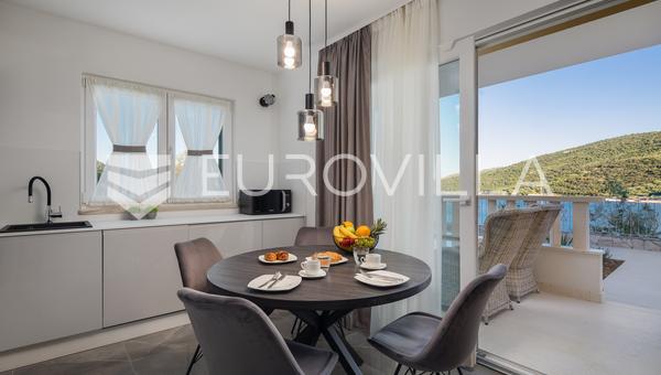 Trogir, Marina, furnished two-bedroom apartment on the ground floor swimming pool and gym