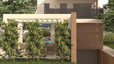 Istria, Liznjan - terreno edificabile 523 m², permesso finale per villa 523 m², vista mare
