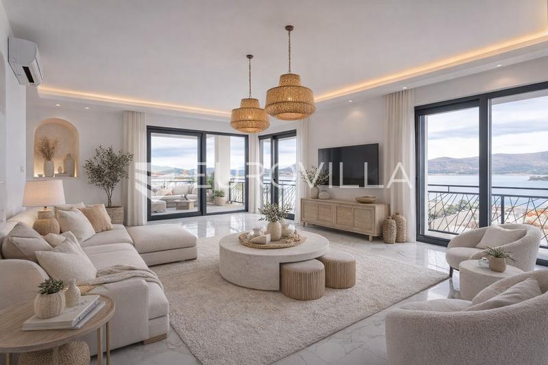 Ciovo, Okrug Gornji, attico trilocale con terrazza sul tetto e vista mare - 12