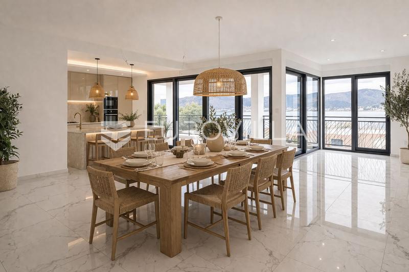 Ciovo, Okrug Gornji, attico trilocale con terrazza sul tetto e vista mare - 11