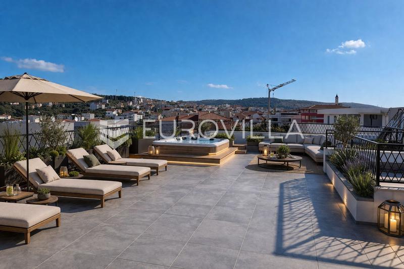 Ciovo, Okrug Gornji, attico trilocale con terrazza sul tetto e vista mare - 30