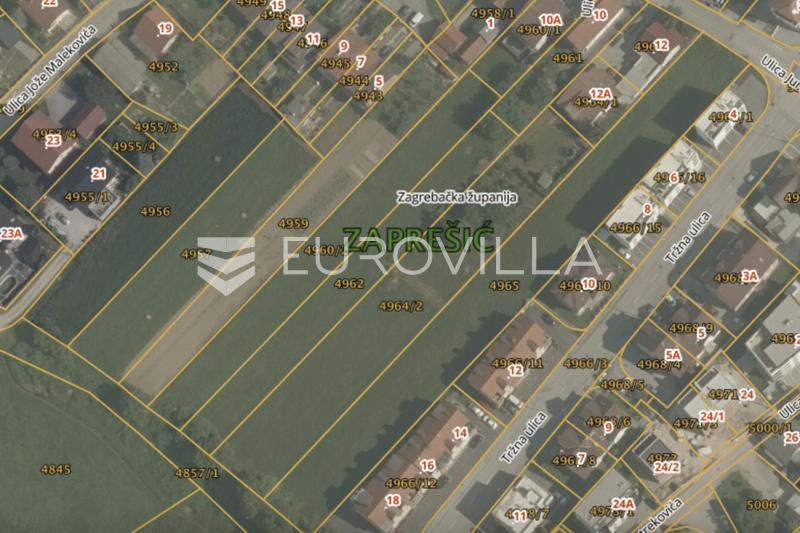 Zaprešić, Centar, ekskluzivno građevinsko zemljište 12502 m²