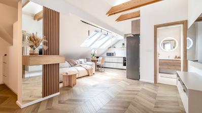 Zágráb, Dubrava, luxus 2 hálószobás lakás 75 m² kerttel, első bérbeadás