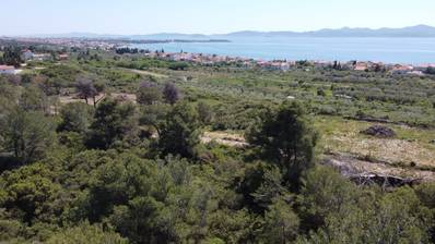 Zadar, Diklo, građevinsko zemljište s pogledom na more