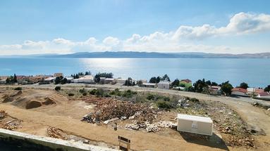 Karlobag, Cesarica, terreno edificable con proyecto, 627 m²