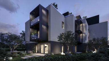 Hvar, Vrboska, három hálószobás apartman új épületben, 104 m² nettó hasznos alapterülettel