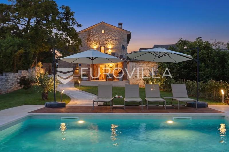 Istria, Cabrunici, viehättävä kivitalo uima-altaalla ja lisätilalla pitkäaikaiseen vuokraukseen - 26