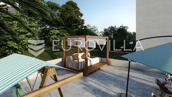 Trogir, Slatine, drugi red do mora, jednosoban stan u prizemlju površine 65 m², S1