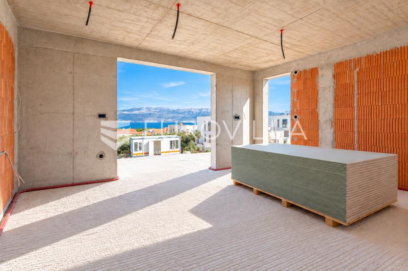 Brac, Supetar, appartement de deux chambres au premier étage avec vue sur la mer - 1