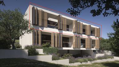 Vodice, exklusives Penthouse mit Dachterrasse und Panoramablick