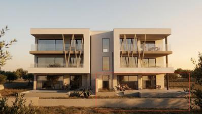 Tribunj, Adriatische Perle 2, geräumige Zweizimmerwohnung mit Pool und Meerblick