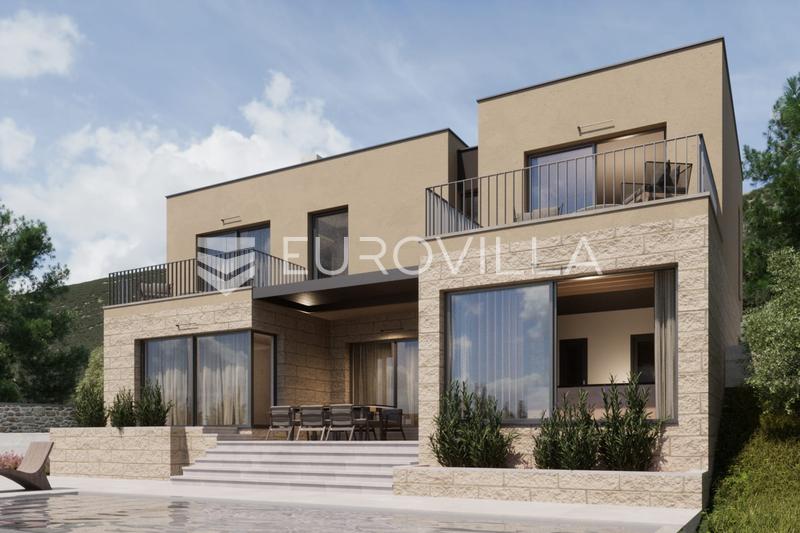 Omiš, Gata, vila s bazenom i prekrasnim pogledom na more