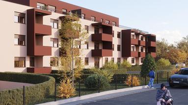 Novi Zagreb, Slobostina, YENİ BİNA, İki Odalı Daire 82,45 m2