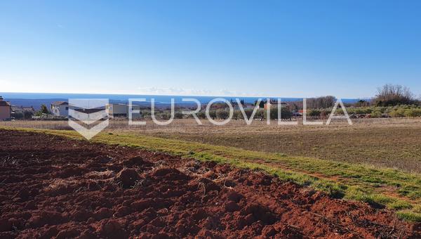İstria, Poreč bölgesi - deniz manzaralı ve inşaat ruhsatlı 1019 m2 arsa