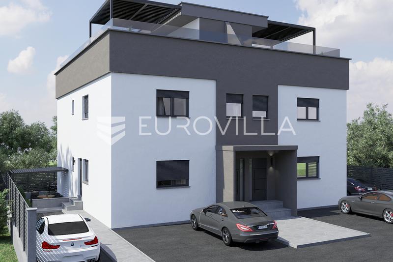 Zadar, Vir, penthouse s krovnim bazenom 350m od mora