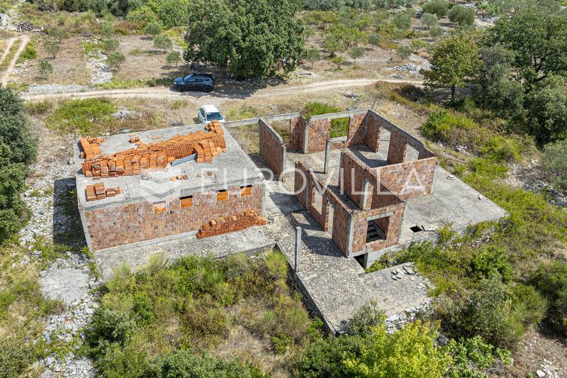 Peljesac, Loviste, uferdig hus på byggetomt - 9